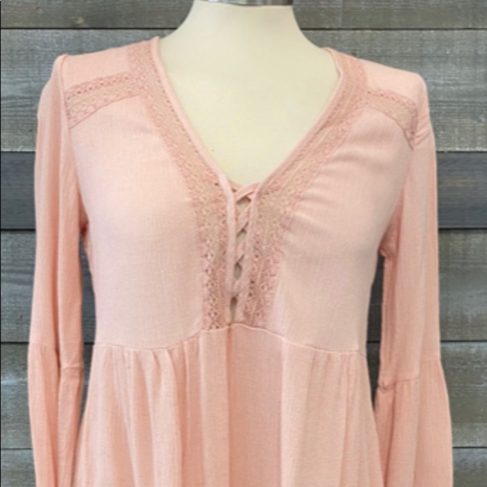 Bell sleeve tunic